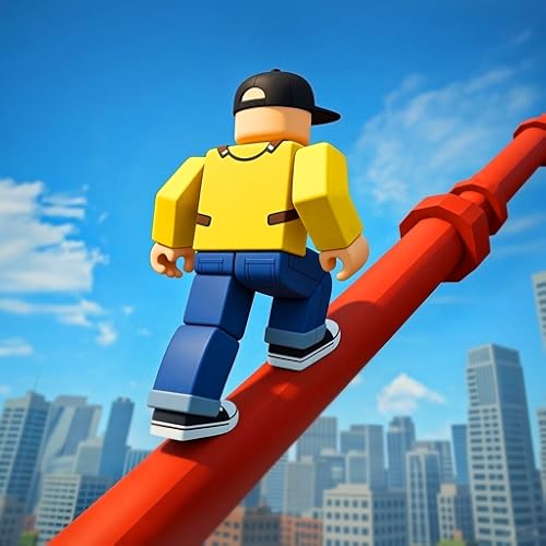 Obby Going Up Parkour Rooftop Adventure 3D: Climb The Sky Challenge