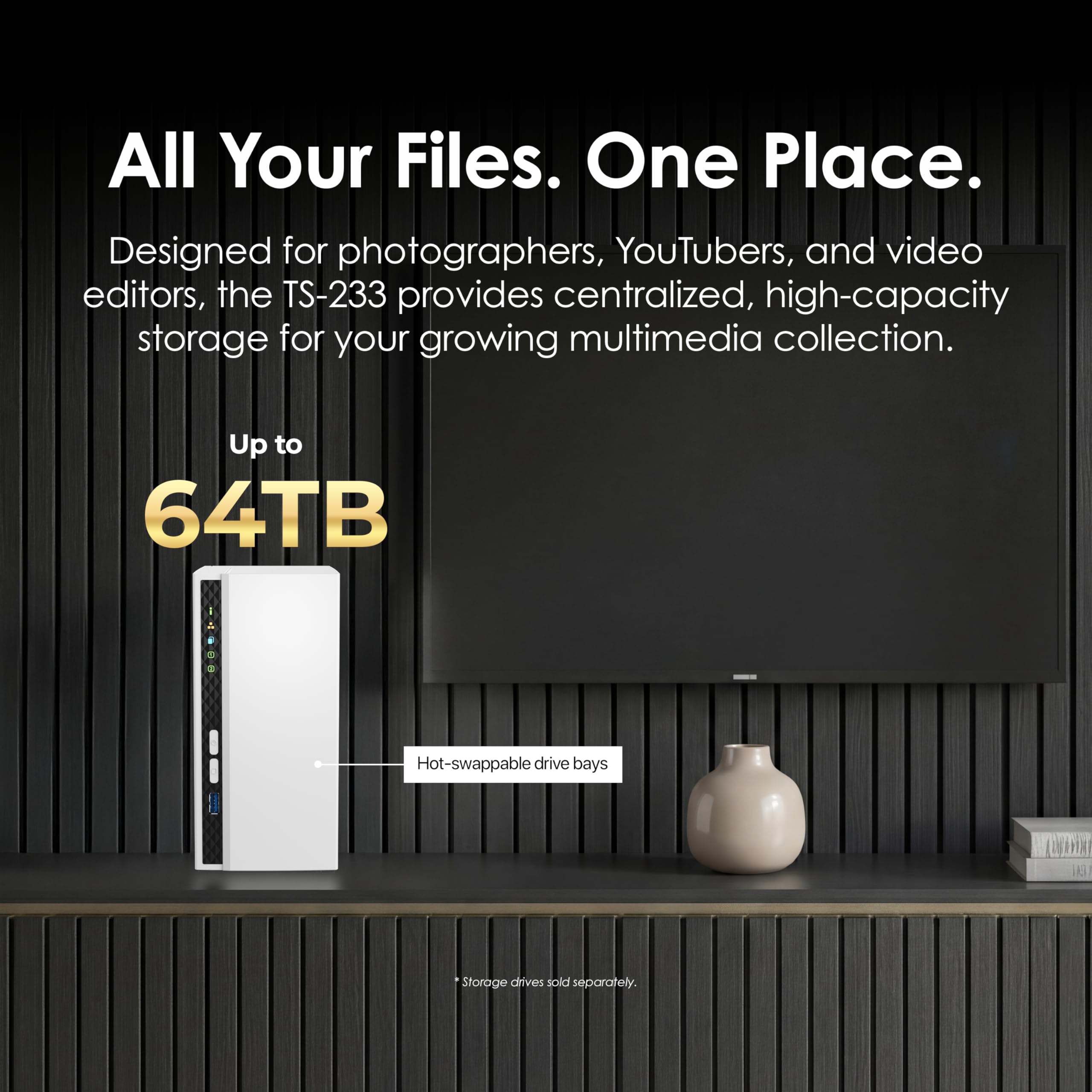 Amazon.com: QNAP TS-233-US 2 Bay Desktop NAS : Industrial & Scientific
