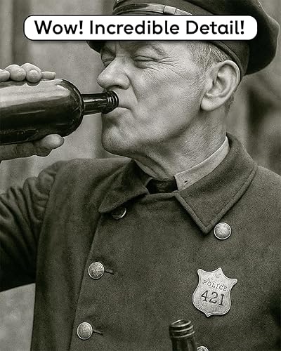 Miniatura 6 de To Serve, Protect, & Sample 16x20 Framed Poster  Speakeasy Vintage Bar Wall Art, Prohibition Era Cop Humor, Black & White Drinking Photo for Man