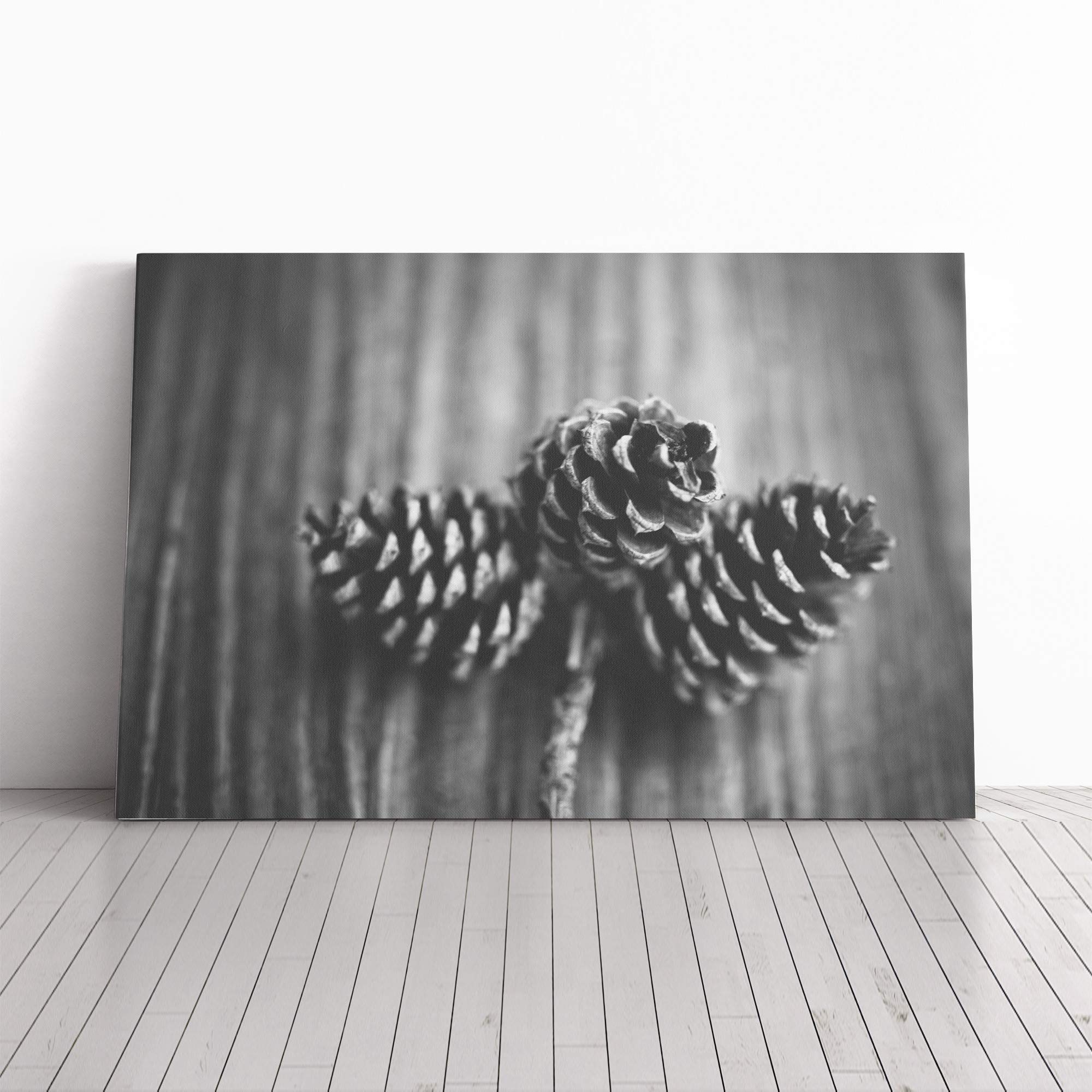 Landscape Forest Acorns Canvas Print | Gallery Wrapped 30mm Frame Wall Art | 20x14 inches | Ready to Hang | Modern Landscape Picture | Living Room Bedroom Lounge Office