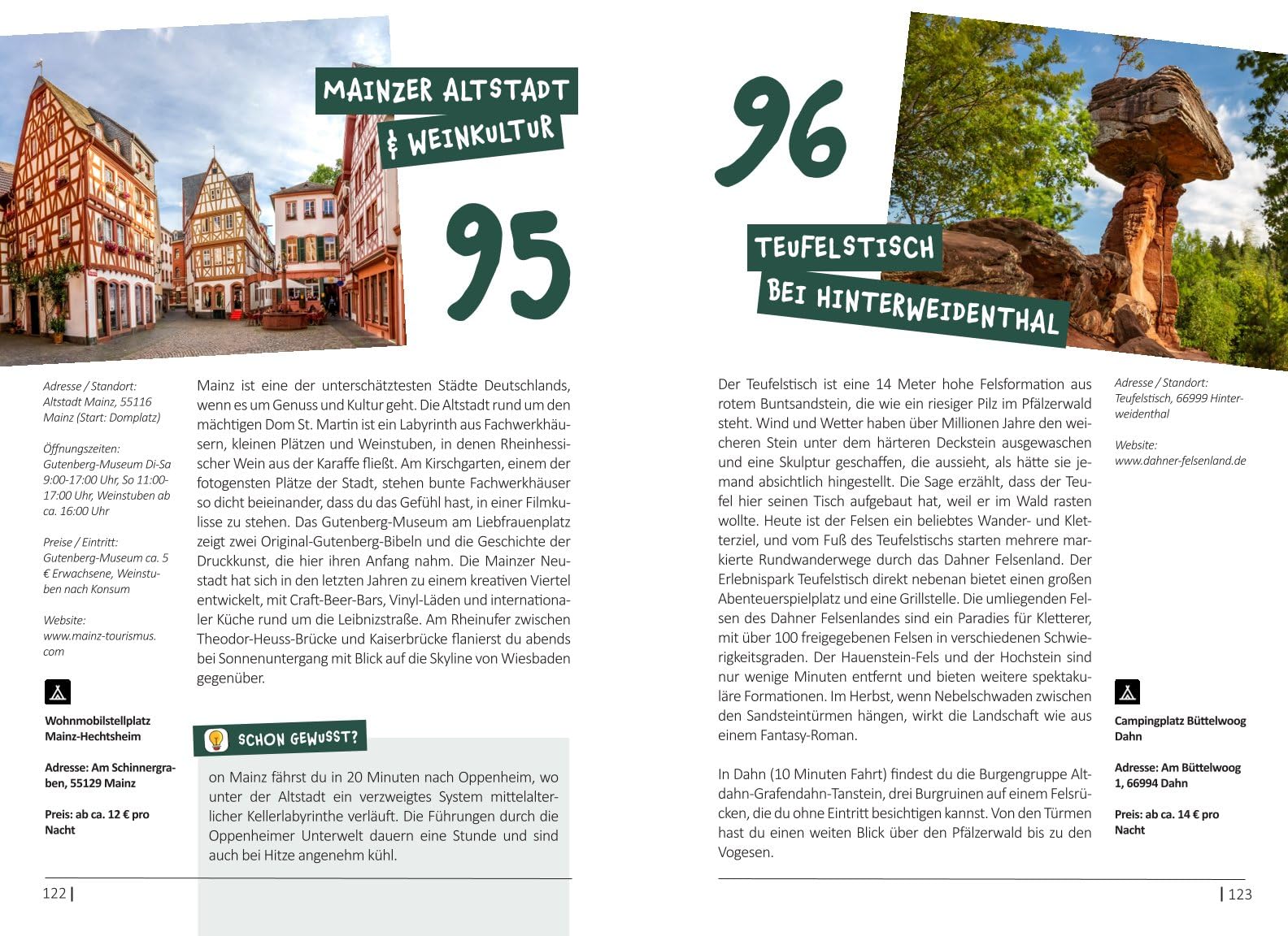 Wildes Wochenende Deutschland! Von urbanen Nächten im Berghain bis zu Naturhighlights wie der Basteibrücke: 157 unvergessliche Wochenend-Erlebnisse für Camper inkl. Online-Stellplatzkarte