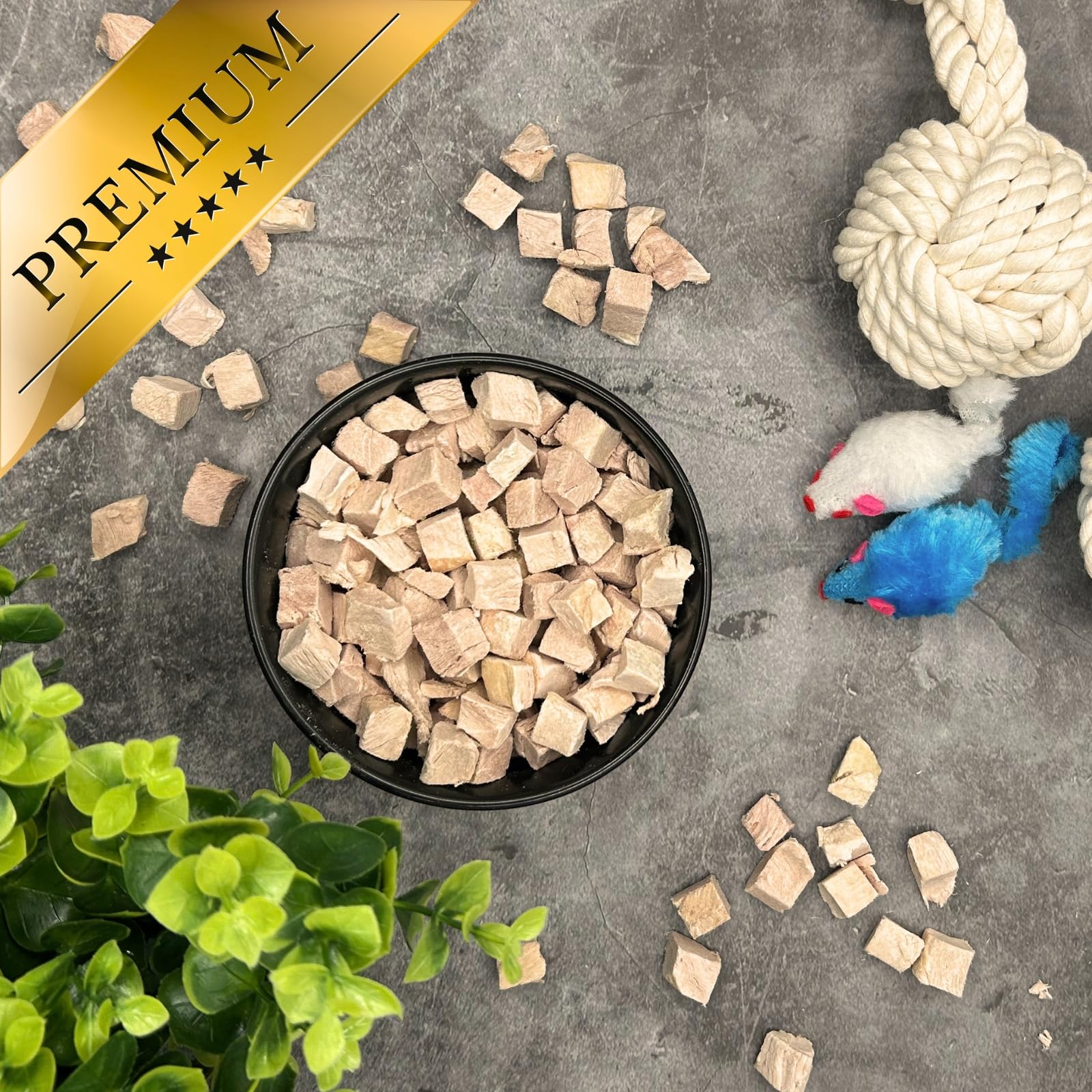 Lyra Pet® 5 kg (25x200 g) Entenbrustwürfel gefriergetrocknet Hund & Katze | Snack aus Ente für Hunde & Katzen - Getreidefreies & fettarmes Leckerli - Auch für Kitten, Welpen & Senioren - Proteinreich