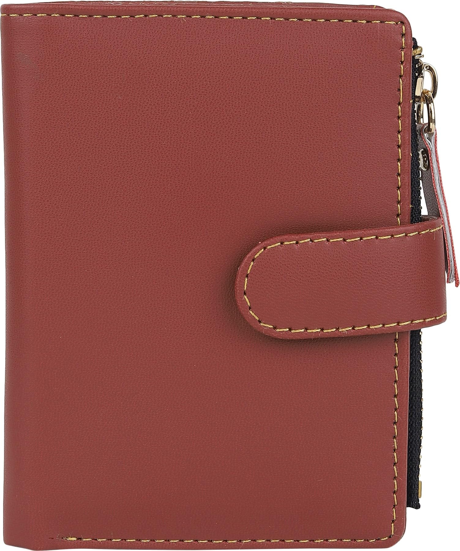Women Casual Maroon Artificial Leather Wallet (6 Card Slots) (TnW-Smll-Clutch-Maroon_1)-image-39