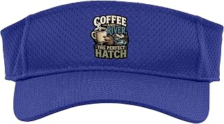 Coffee and River The Perfect Hatch Fly Fishing World Sport Sun Visor