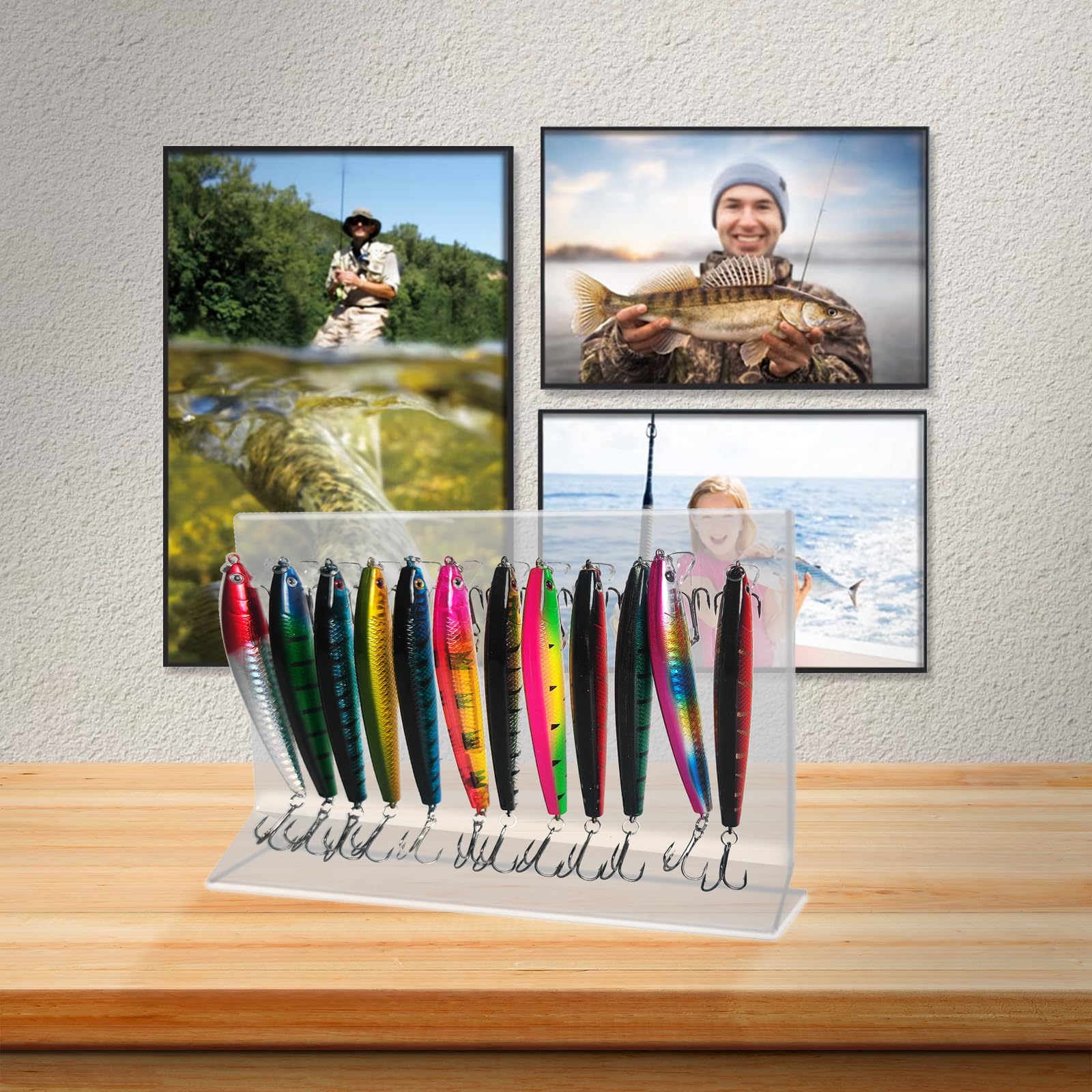 Présentoir Vendeur Leurres Crankbait Poe's 1997 - Occasion - Poisson Multi-colore