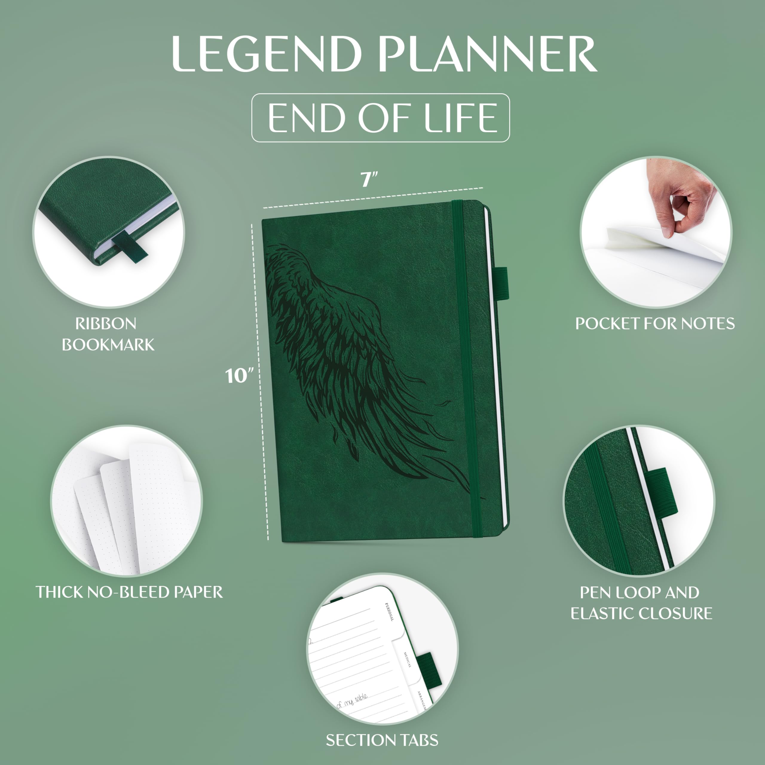 Legend End Of Life Planner - Final Wishes Organiser Book