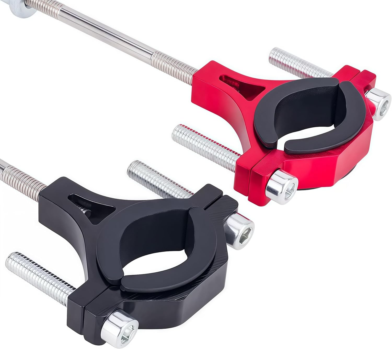Metal Tow Hitch Connecting Rod for 1/10 1/8 1/7 RC Crawler Cars, Trailer Hook for Camping Vehicle Accessories Upgrade (Red)