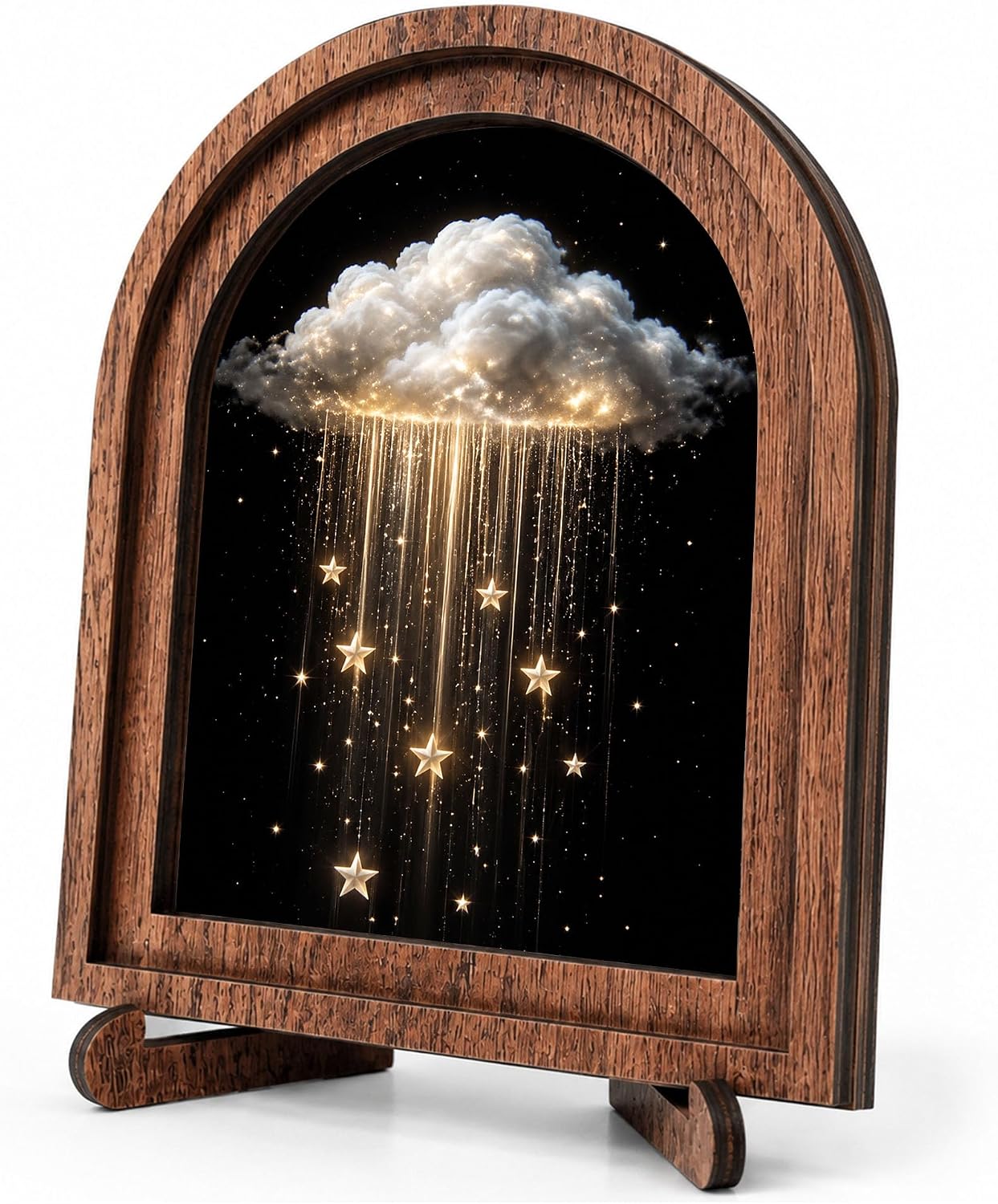 Starry Cloud Arched Decor, Rustic Farmhouse Table Sign