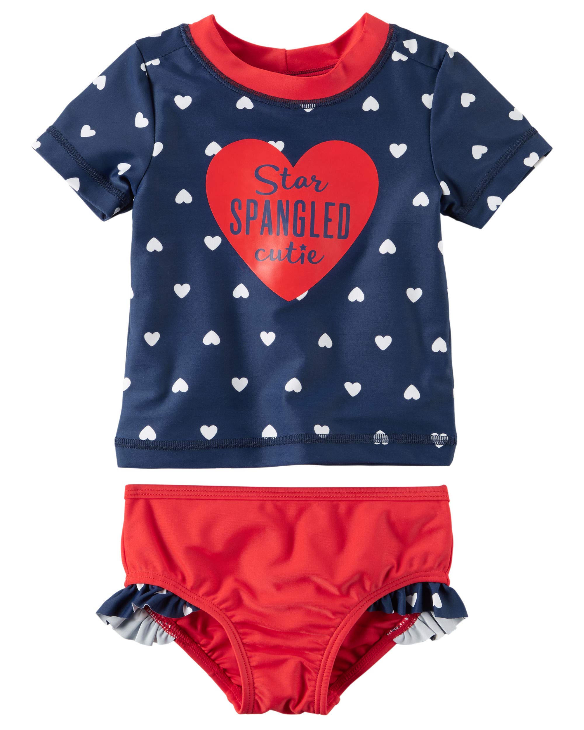 Carter's Conjunto de natación Rashguard para niña