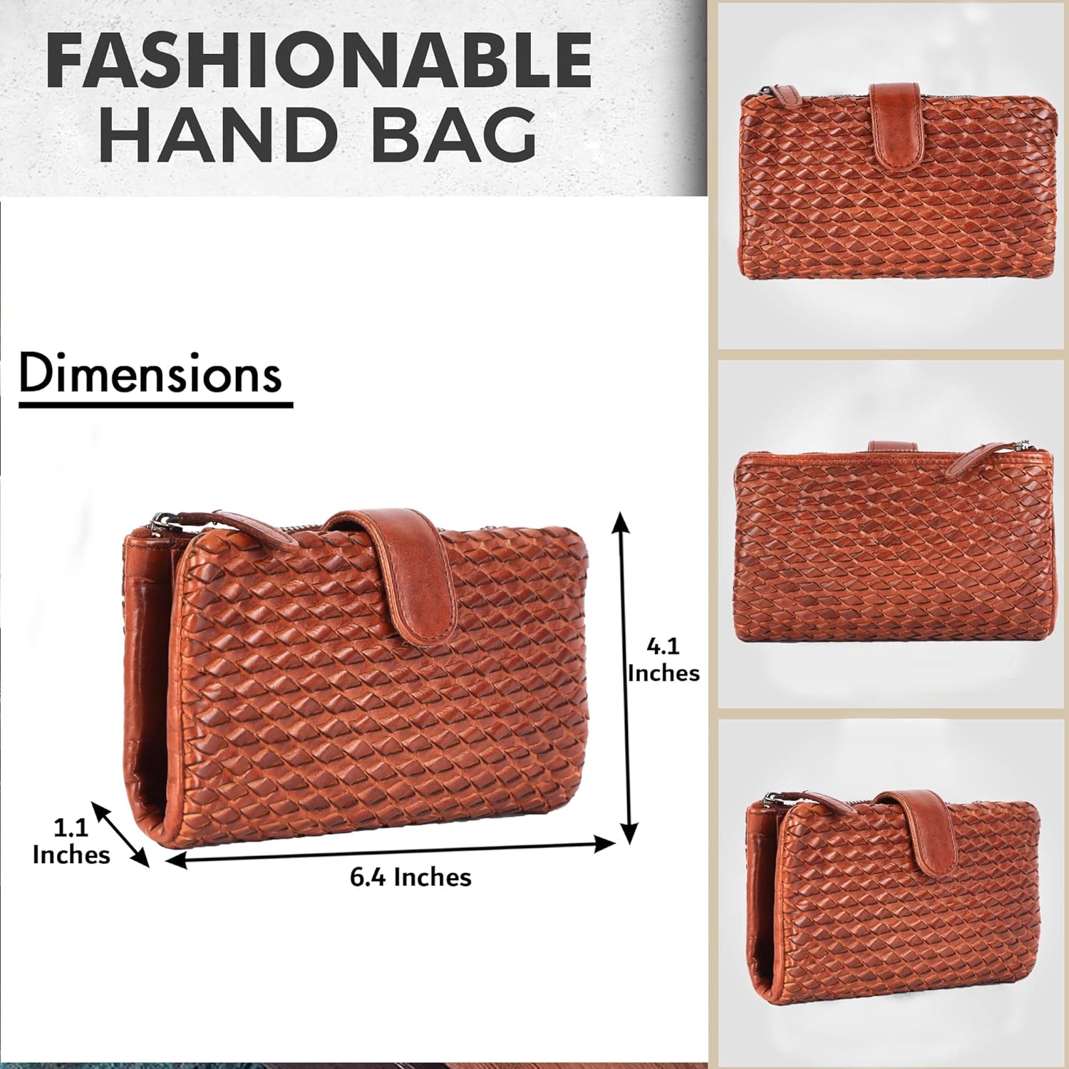 Leather Crossbody bag & Wallets for Women, Wallet for Ladies Zipper Coin Purse