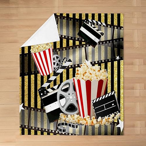 Miniatura 9 de Manta de cama de arte abstracto Grunge para niños, color verde azulado y naranja, manta de forro polar desordenada con pintura de óxido, manta