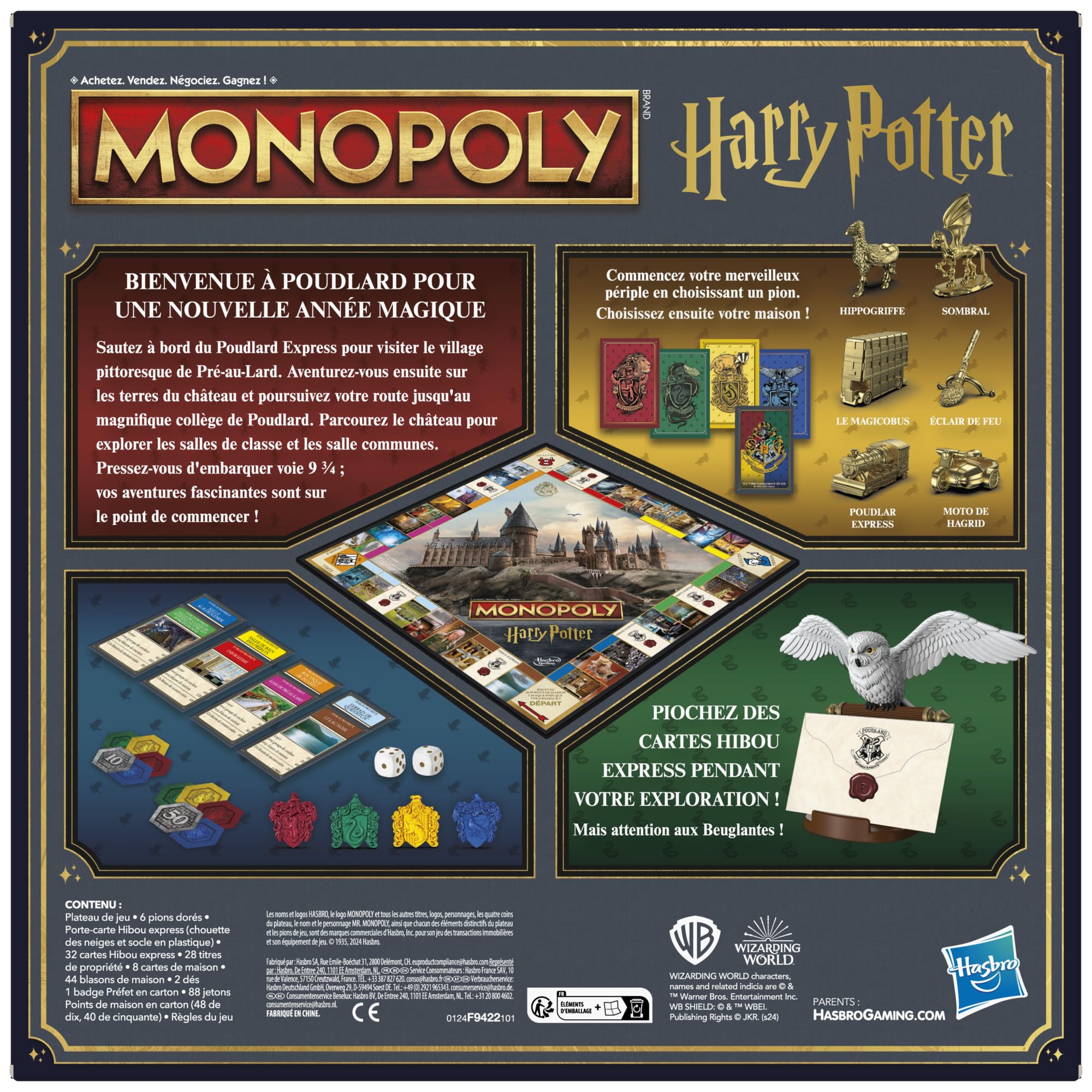 Monopoly Harry Potter Edition Board Game - Versione francese