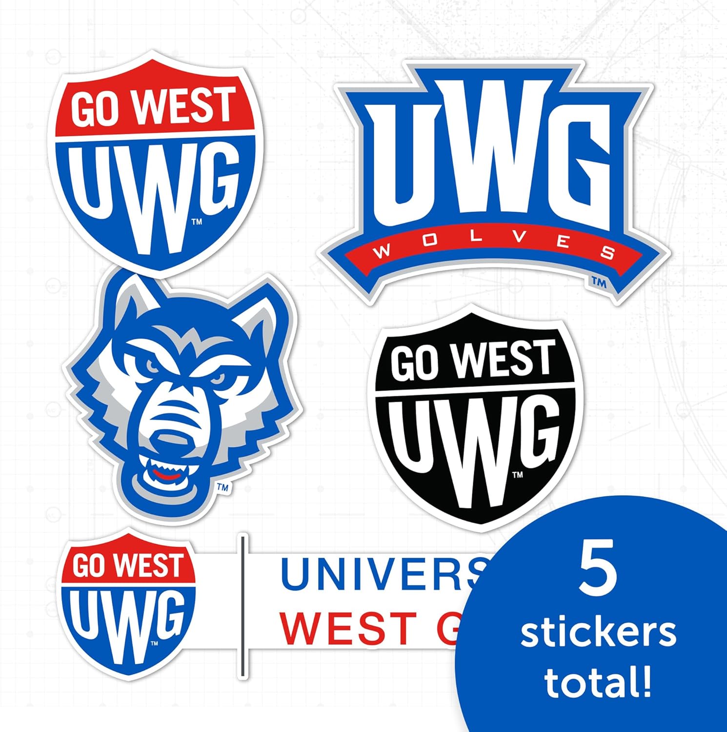 Desert Cactus University of West Georgia Sticker Wolves UWG Vinyl Decals Laptop Water Bottle Car Scrapbook T2 (Type 2-2) - Image 4