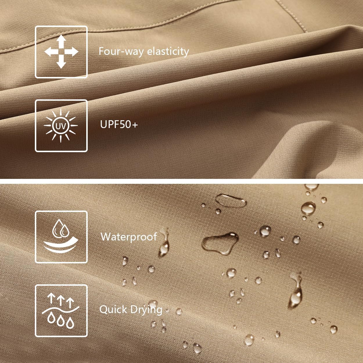 Women's 7'' Hiking Cargo Shorts with Multiple Pockets Lightweight Quick Dry Athletic Outdoor Golf Casual Summer Shorts - Image 4