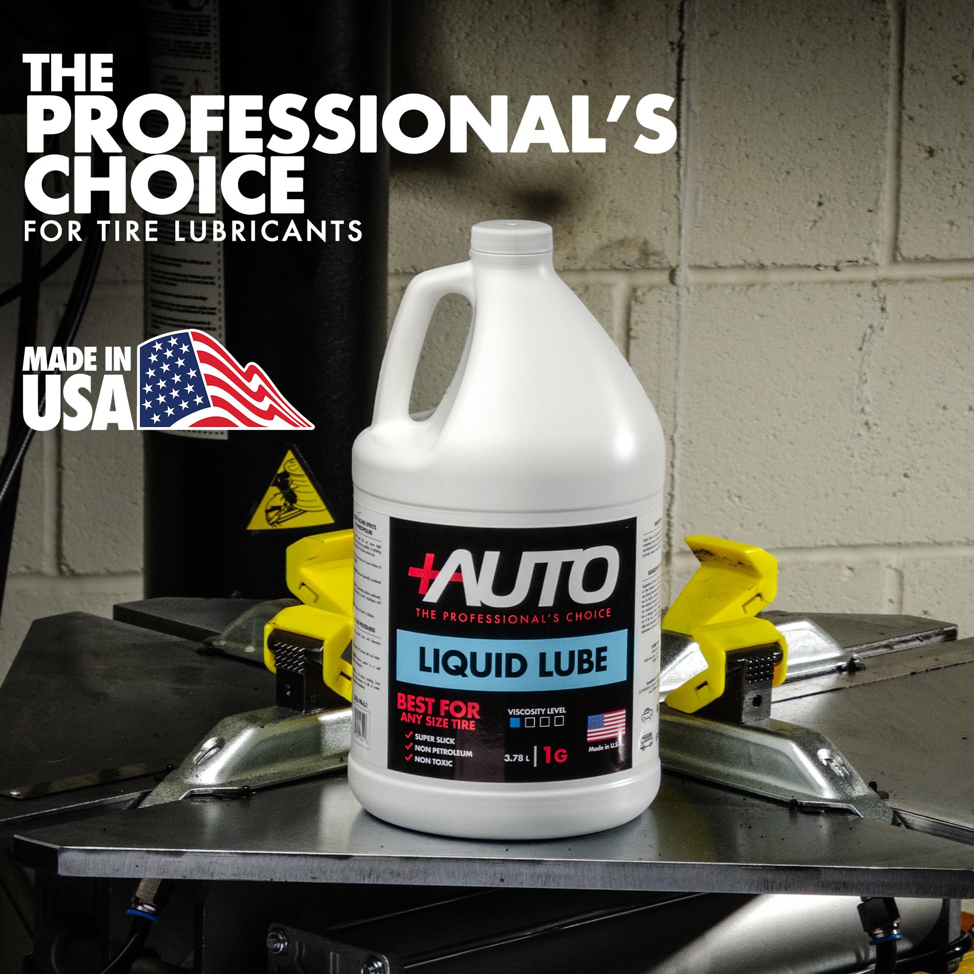 +AUTO Liquid Lube - Super Slick Tire Mounting Lube - 1 Gallon - Made in USA