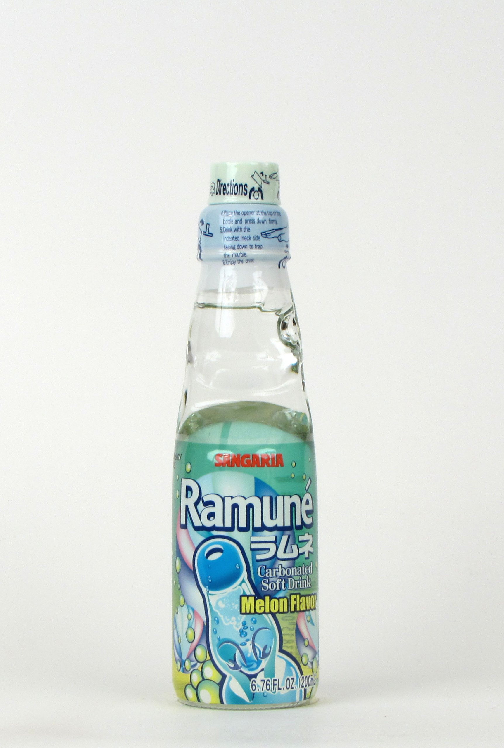 Amazon.com : Ramune Melon (12 bottles) : Grocery & Gourmet Food