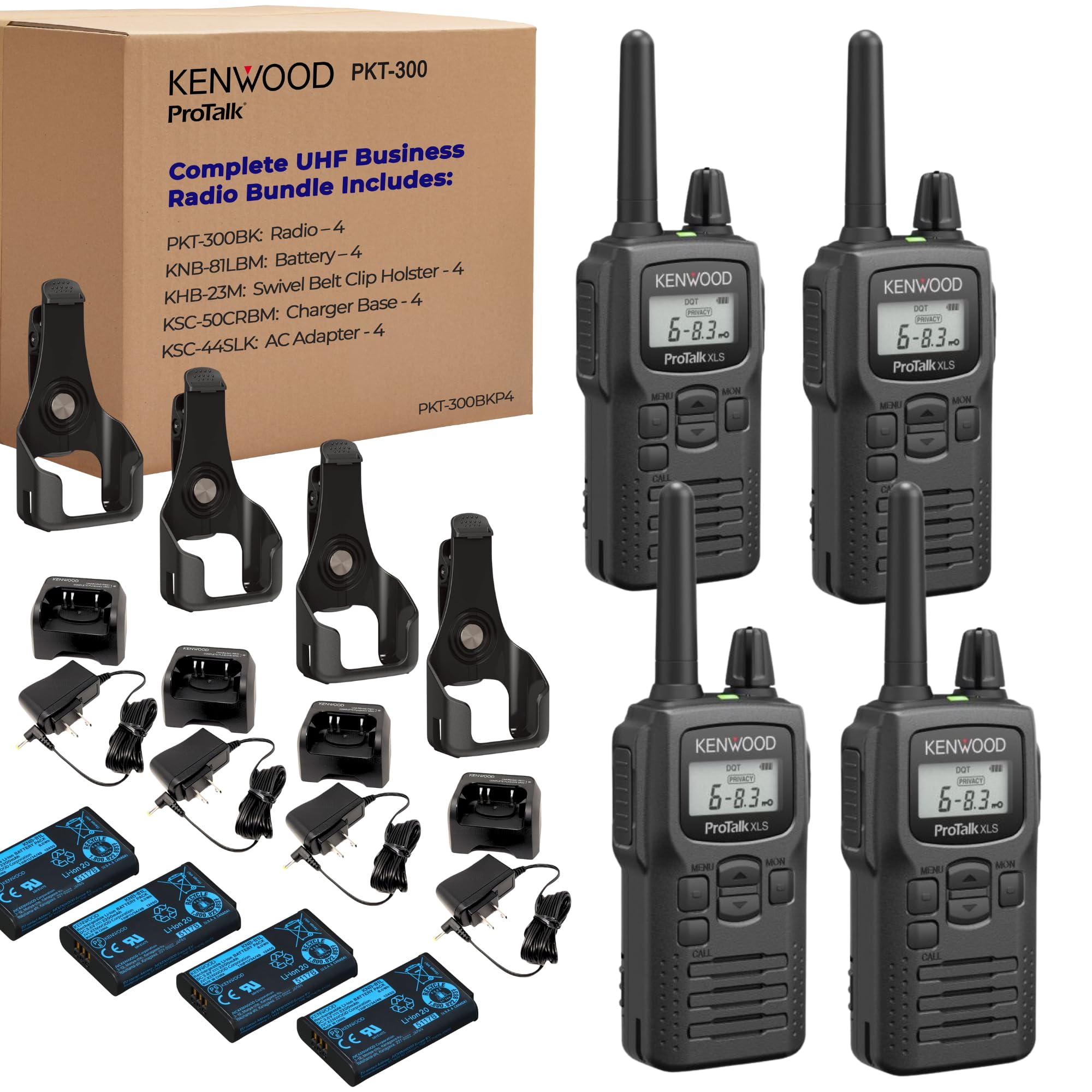 Amazon.com: KENWOOD PKT-300 4-Radio Value Pack with Accessories