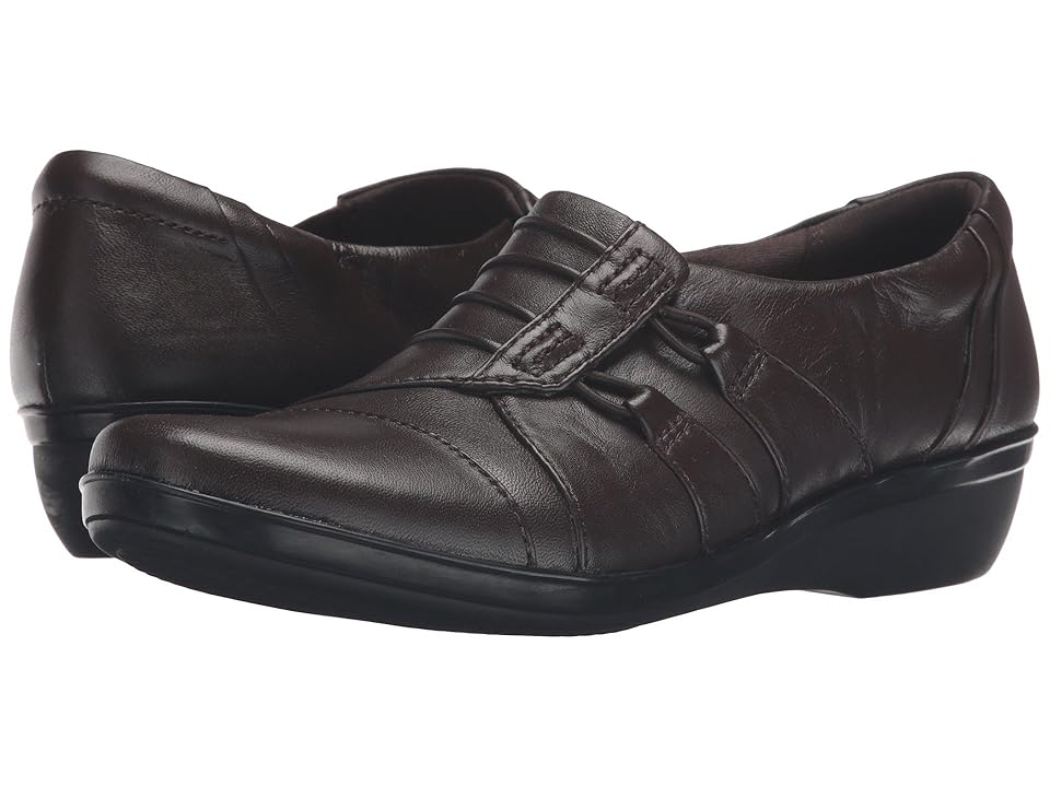 

Clarks Everlay Easley (Dark Brown Leather) Women's Shoes