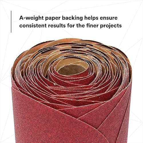 Miniatura 5 de 3M Stikit - Disco abrasivo PSA rojo, 01116, 6 pulgadas, P80, rollo de 100 discos para lijado automotriz, lijado de imprimación, desbaste de bordes