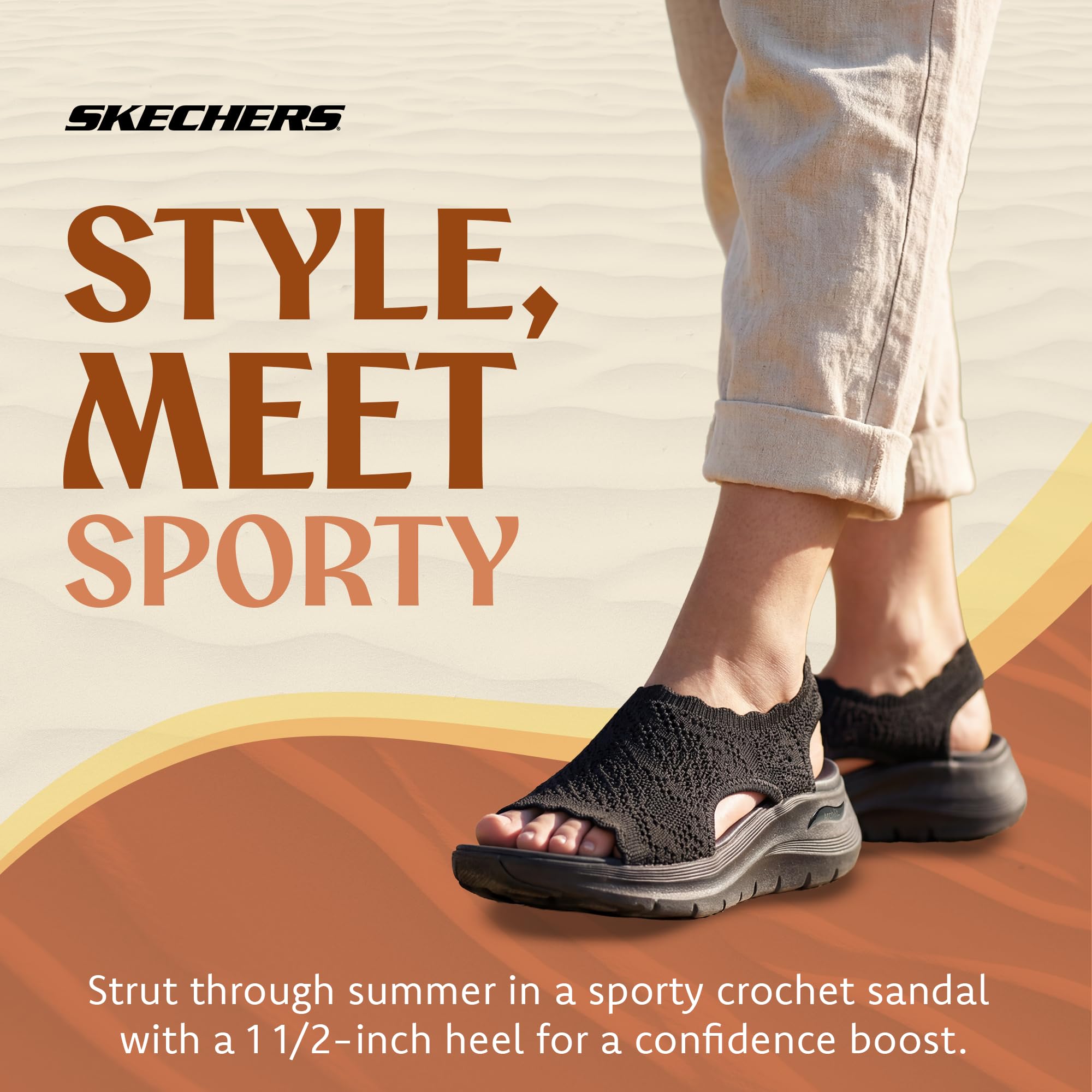 Skechers Kobiety Arch Fit 2.0 - Flawless ChoiceSandały sportowe