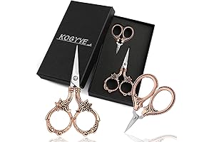 2 Pair Embroidery Scissors, Professional Dressmaker Scissors Kit