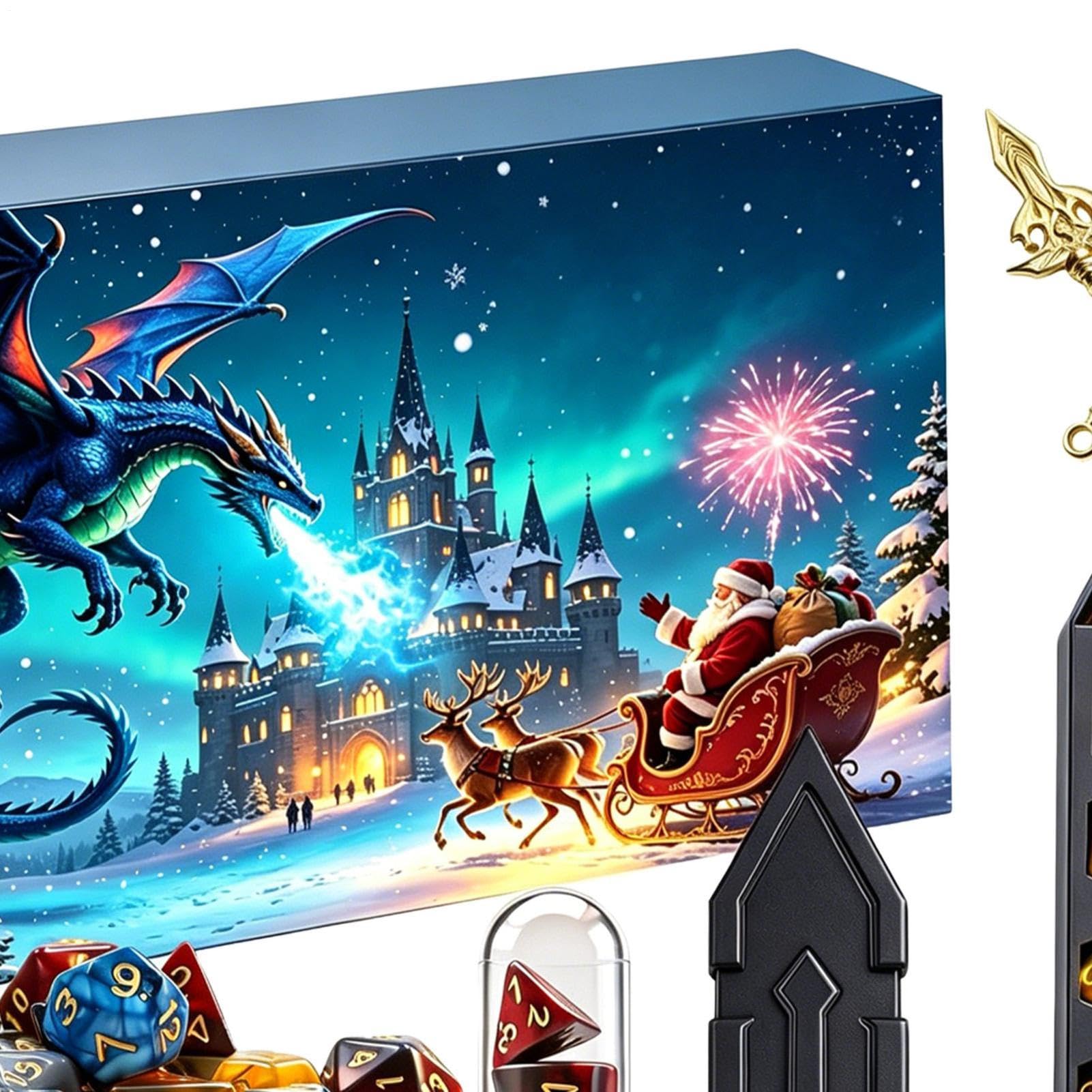 Calendrier De L'Avent Ensemble Dés 24 Jours Halloween Noël Avent