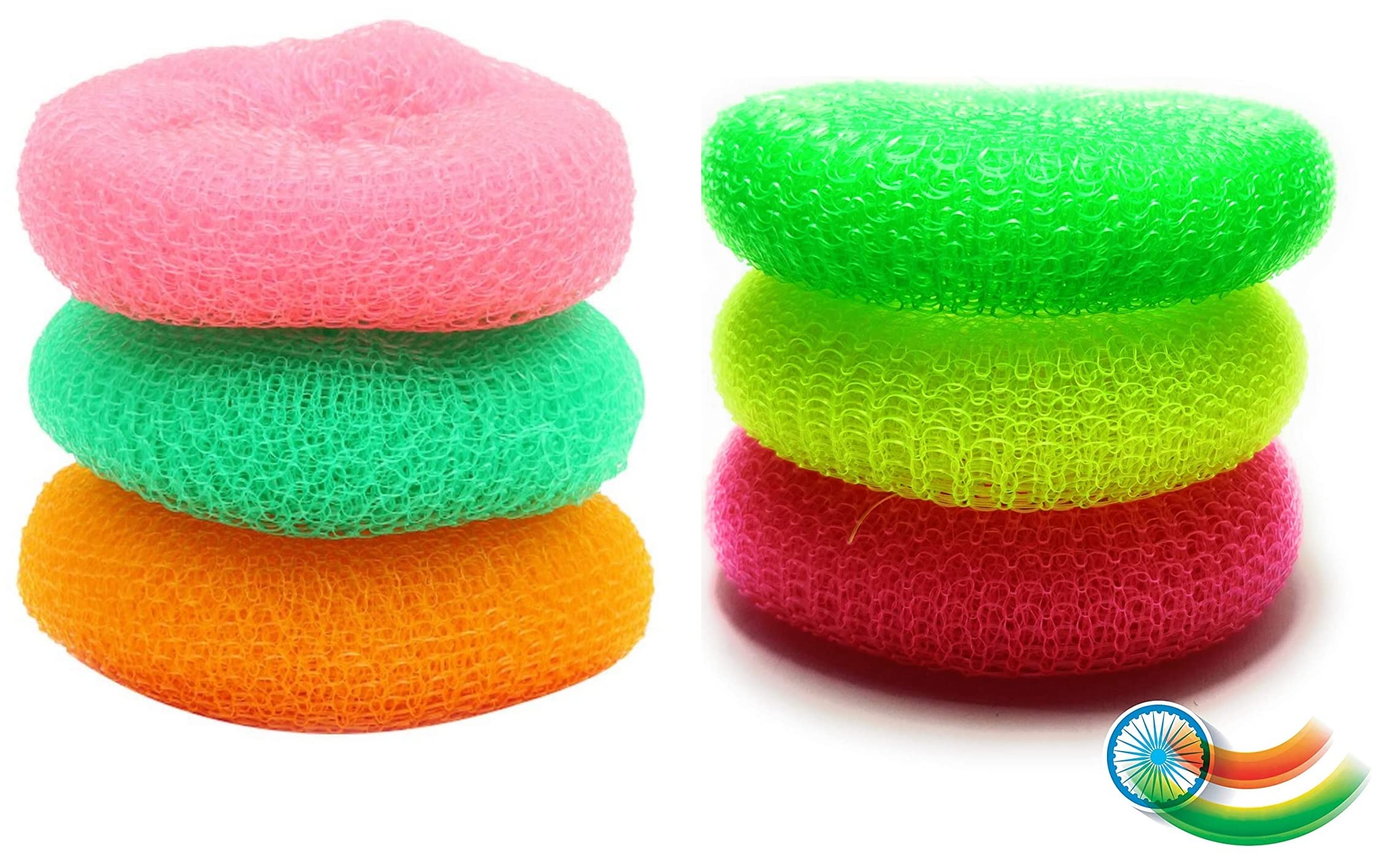 Scratch-Proof Plastic Wool (Pack of 12) | Super Strong Nylon Scrub | Best for Non Stick Utensils Dish Washing Scrubber for Utensils-image-13