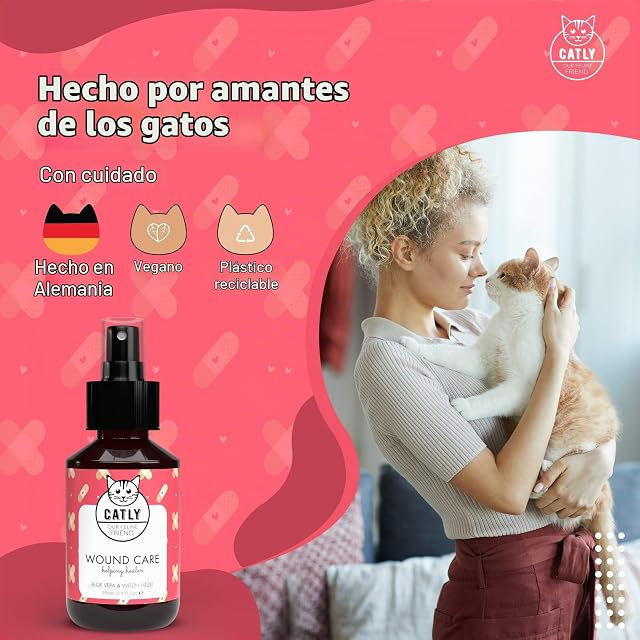 Foto 4 de 6 de Catly Spray para la Piel Gatos con Aloe Vera y Árnica - 100ml