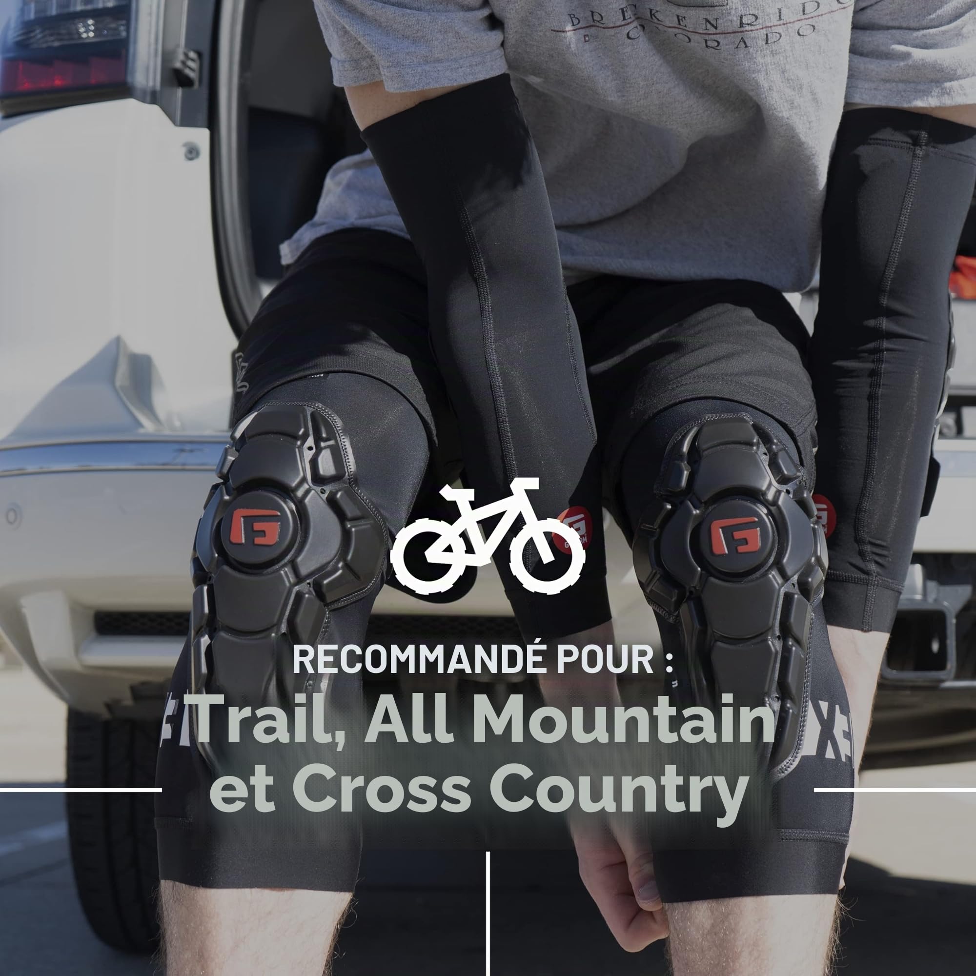 G-Form Youth PRO-x3 Knee Guard, Genouillère unisexe adulte