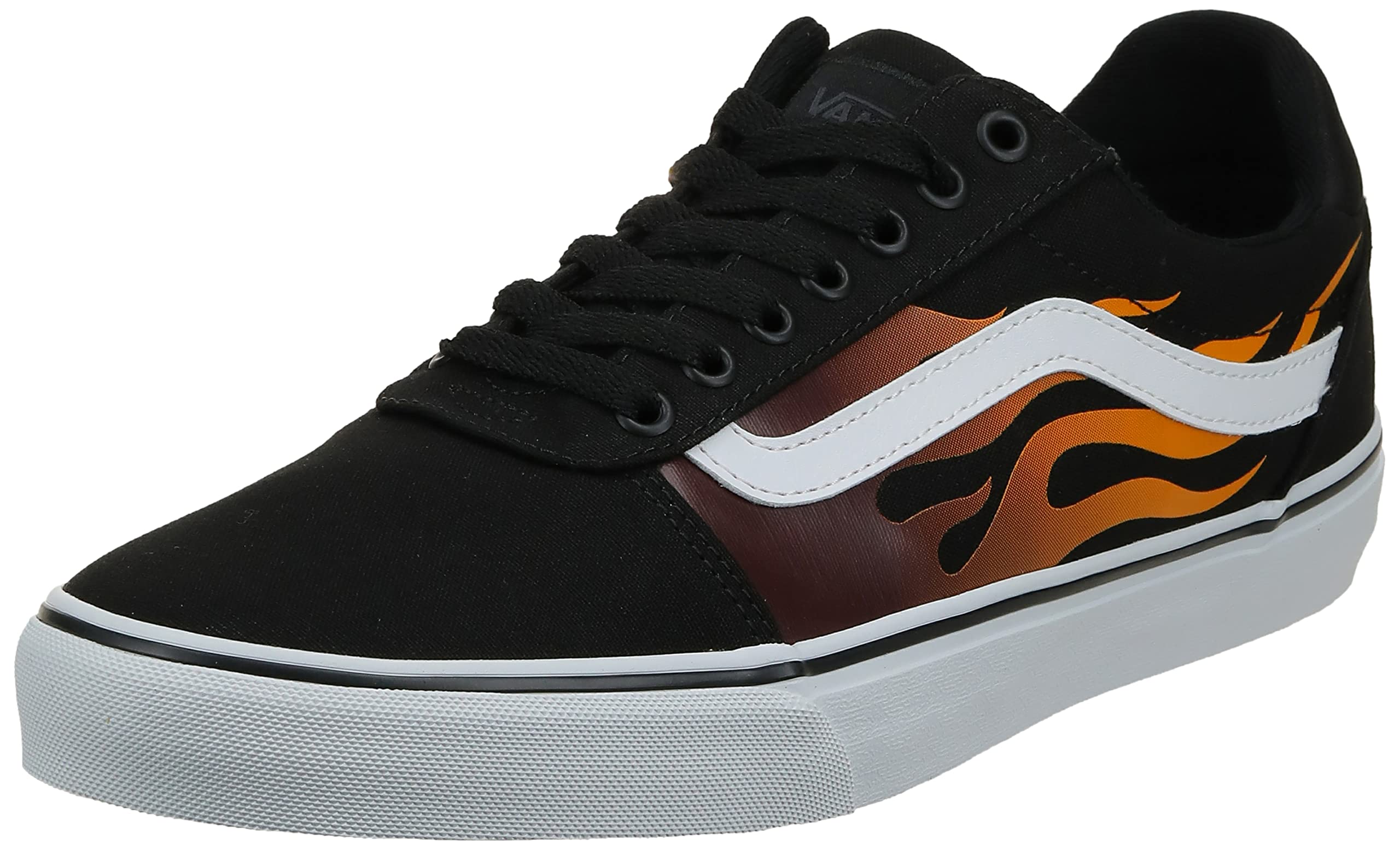 Vans MN Ward Deluxe mens Sneakers 40.5 EU Faded Flame Black/White