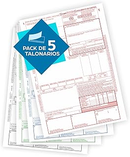 CMR - PACOTE DE 5 TALÕES - Transporte Internacional - Autocopiativos - 4 Cópias Numeradas…