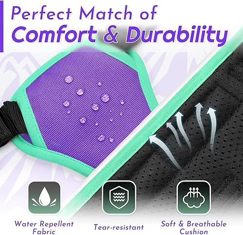 Miniatura 380 de Eagloo Arnés para perro de tamaño mediano, chaleco de servicio sin tirones con tiras reflectantes y asa de control, ajustable y cómodo para caminar