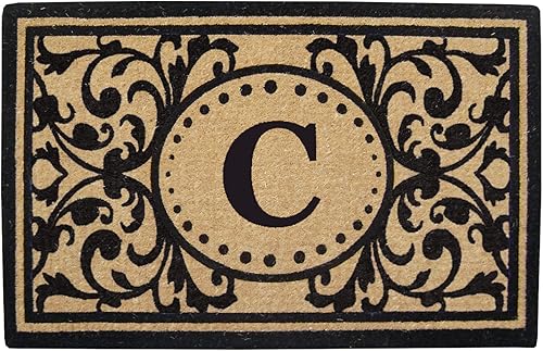 Esterilla de Coco para Trabajo Pesado 30" x 48" Heritage, Monograma C