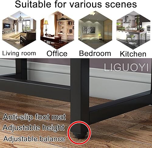 Miniatura 5 de LIGUOYI Soporte para plantas de escalera, estante de exhibición para macetas, estante de almacenamiento de 2 niveles, estante multifuncional para