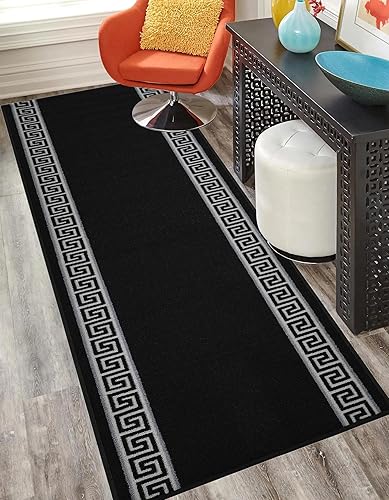 Miniatura 7 de Alfombra de pasillo de tamaño personalizado, diseño de clave griega, meandro, alfombras extralargas para pasillos, 36 pulgadas de ancho x elige tu