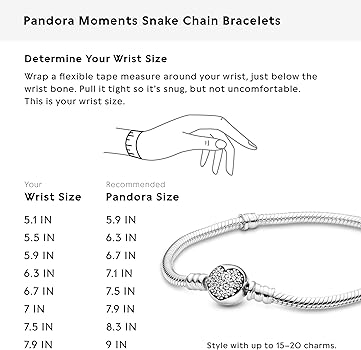 Amazon | (パンドラ) PANDORA スバークリングハートブレスレット