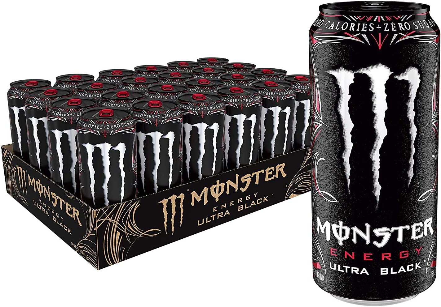 Monster Energy Drink and Reign Lot de 12 bouteilles de 500 ml Parfum