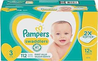 Pampers Swaddlers - Pañales Etapa 3, 112 Piezas. Para bebés de 7 a 13 kg.