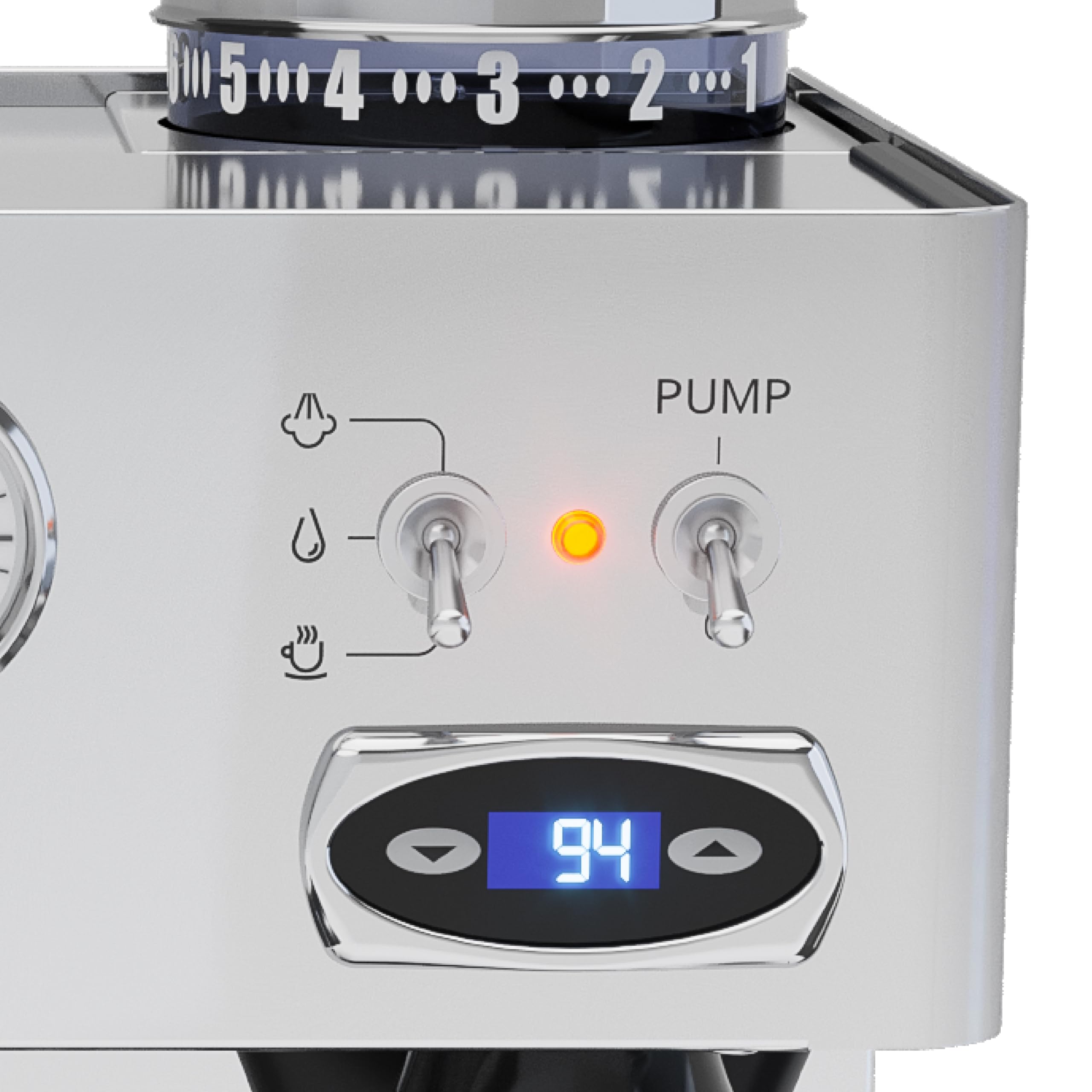 Lelit PL042TEMD Anita, Macchina da caffè prosumer con macinacaffè Integrato e TermoPID, 1200 W, 2 Cups, Acciaio Inossidabile, Argento