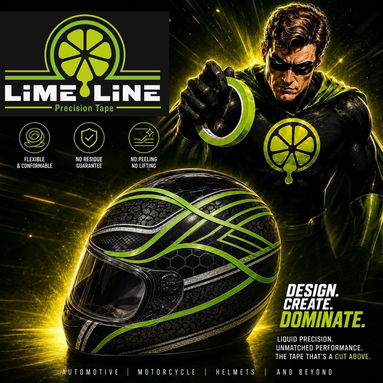 LiME LiNE 1/8" Fineline Automotive pinstriping Masking Tape