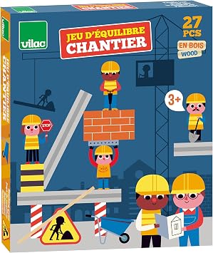 Vilac Construction Site Equilibrist Game Ingela P.Arrhenius Construction Balance Game