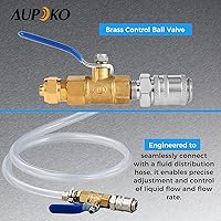 Vista 6 de Aupoko Adaptador de llenado de aceite fluido de transmisión automática con herramienta de reemplazo de válvula de cierre compatible con 09G 01J