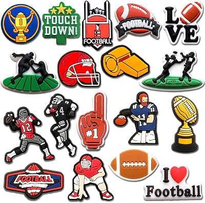 Baseball Basketball Soccer Swim Running Shoe Decoration Charms for Croc Clog, Tennis Volleyball Football Charms Accessories