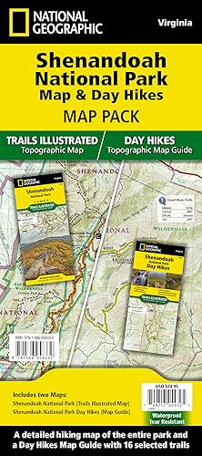 Shenandoah Day Hikes and National Park Map [Map Pack Bundle] (National Geographic Trails Illustrated Map)