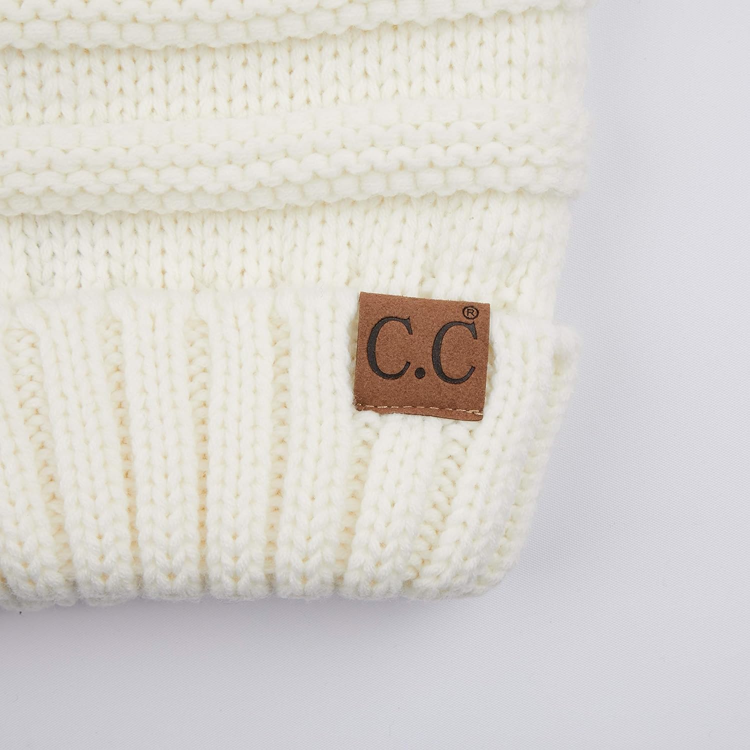 C.C Hatsandscarf Exclusives Unisex Beanie Oversized Slouchy Cable Knit Beanie (HAT-100) (Beige Solid) at  Women’s Clothing store