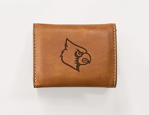 Vista 376 de Rico Industries NCAA - Cartera triple grabada con láser y tres pliegues grabada con láser, accesorio para hombre Negro