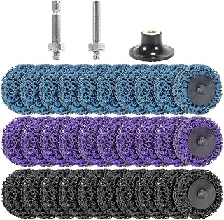 33 pieces CSD discs 50 mm, sanding discs rough cleaning, cleaning disc angle grinder, rough cleaning disc drill, coarse grinding disc, rust removal, paint, paint on metal