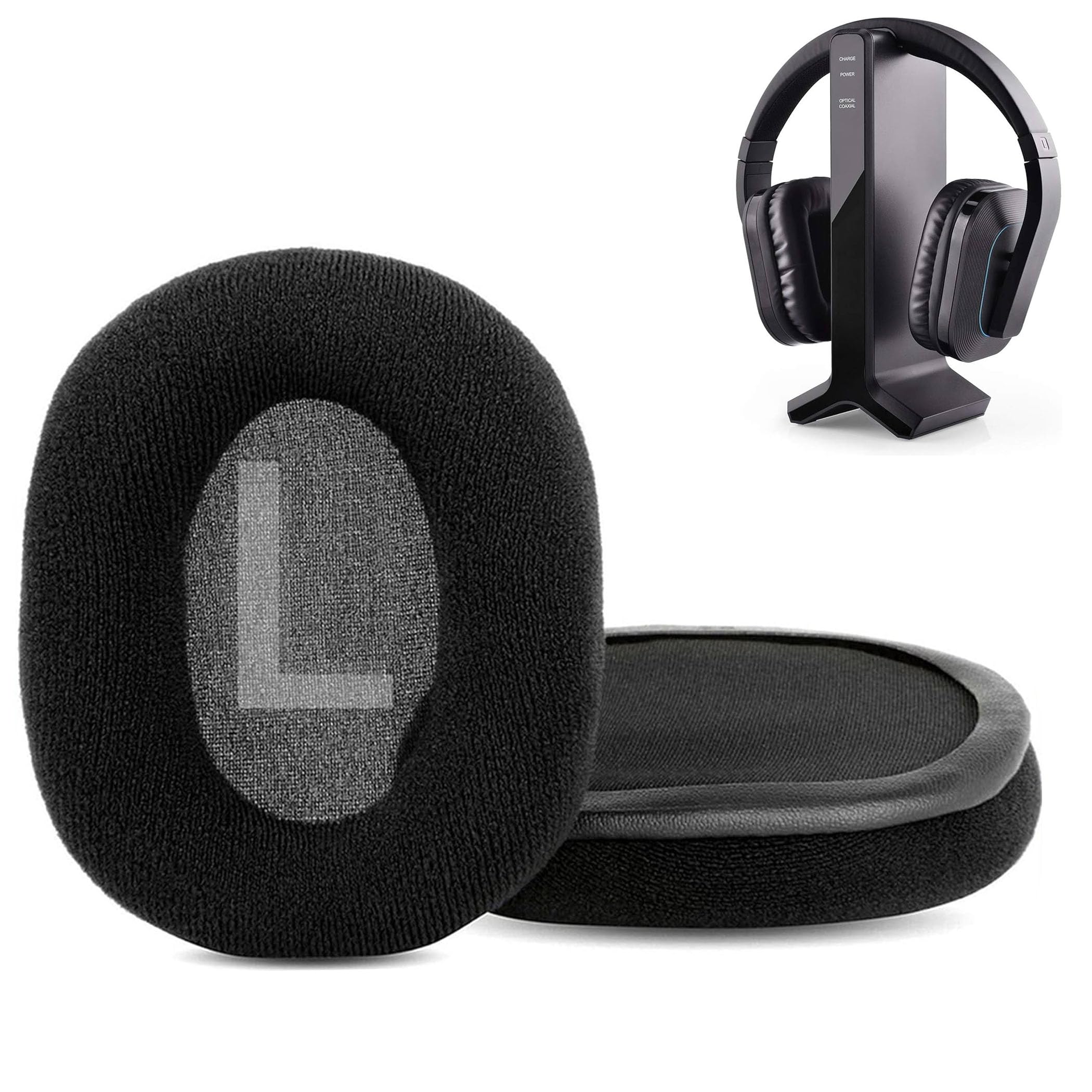 ACCOUTA Earpads Cushion Compatible with Avantree HT280 Wireless Headphones Ear Pads Replacement with Warm Softer Fabric and High Density Foam