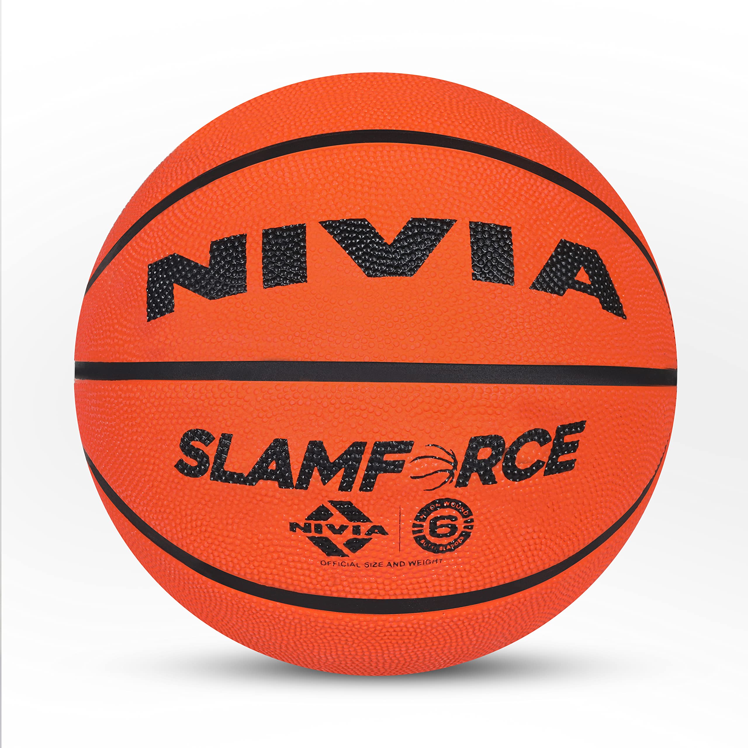 Nivia Slamforce Basketball/Rubberized Moulded/8 Panel/Suitable for Hard Surface/Training Basketball/for Men/Women/Size - 6 (Orange) (B071Y4H59B) Amazon Price History, Amazon Price Tracker