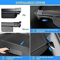 Vista 6 de AUXKO - Cubierta de carga retráctil para Lincoln MKX 2018-2016, cubierta de equipaje de maletero con protección de sombra para Lincoln Nautilus Para